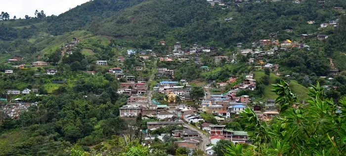 Panorámica del corregimiento de Felidia, Cali